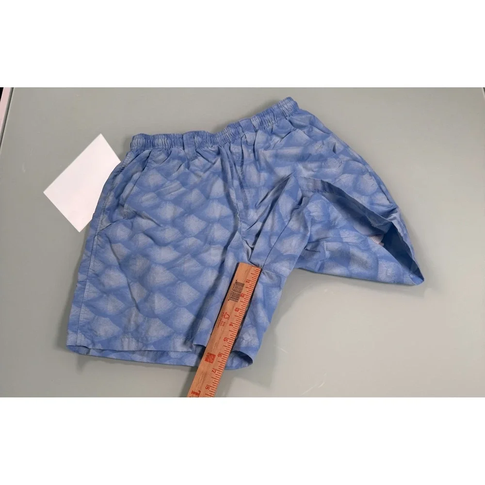 Columbia PFG Swim‎ Trunks Mens S Blue Pattern DadCore